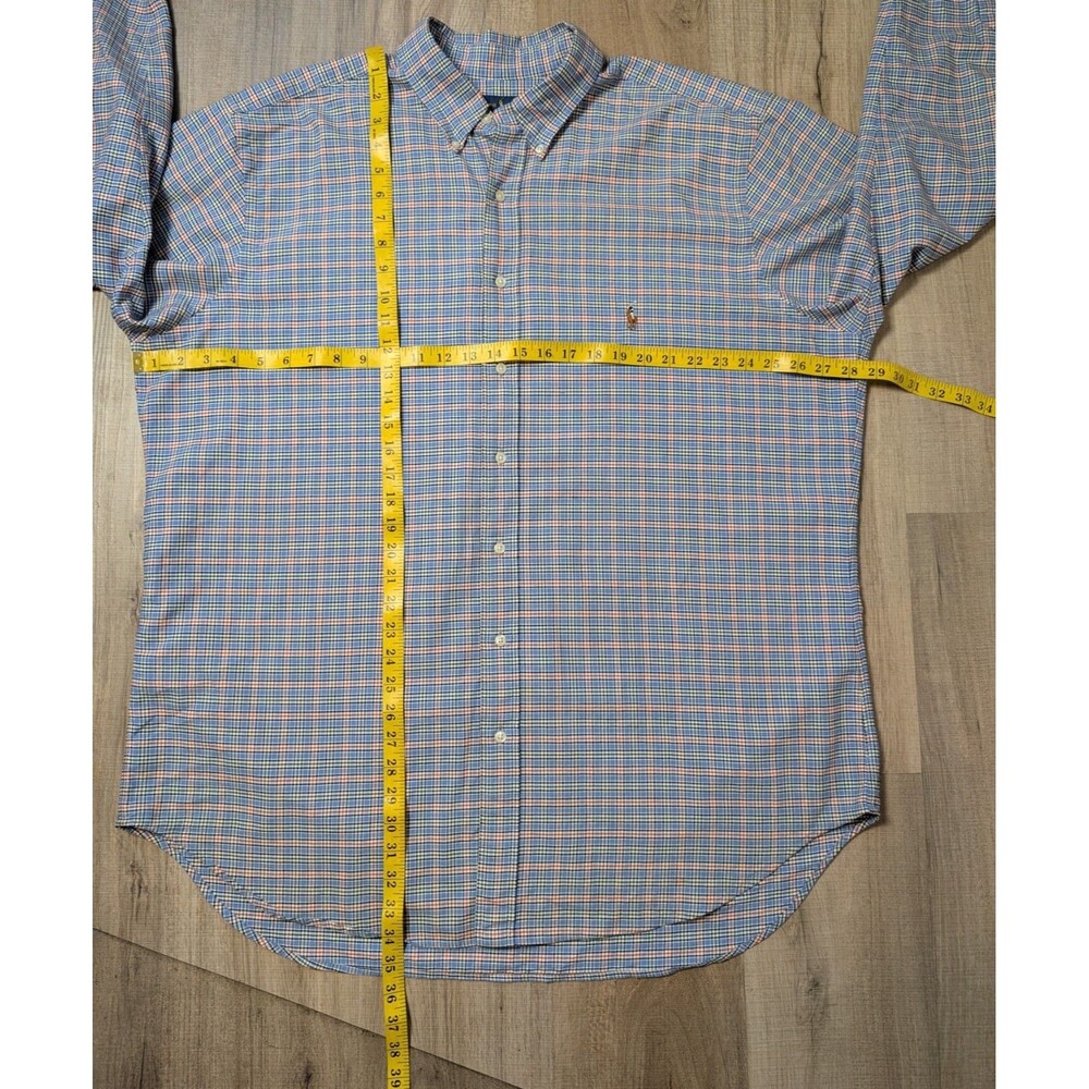 Ralph Lauren Size XLT Tall Button Down Shirt Multicolor Plaid Long Sleeve - Picture 7 of 8
